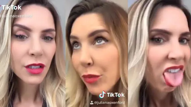 Juliana Oxenford muestra divertido video de Tik Tok en Instagram