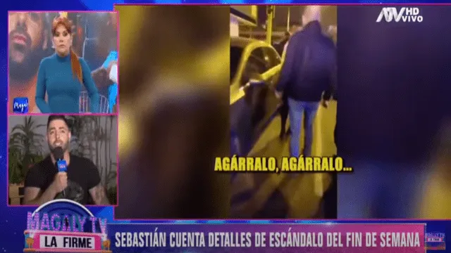 Sebastián Lizarzaburu asegura que Andrea Miranda es la culpable del ataque de Ray Sandoval. Foto: Captura ATV.