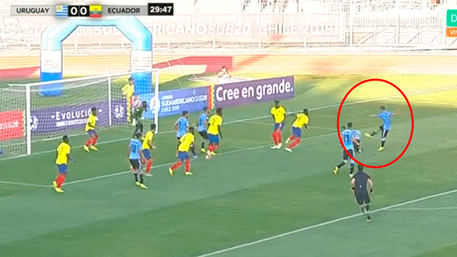 Uruguay vs Ecuador Sub 20: Agustín Dávila fusiló al portero y decretó el 1-0 [VIDEO]