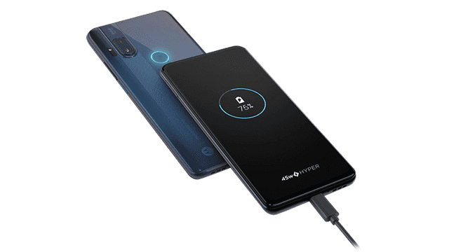 Tecnología Hyper Charging de 45 W. | Foto: Motorola.