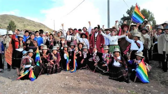 Actores que dan vida a la 424 gesta libertaria de Túpac Amaru II. Foto: Rumi Cevallos.
