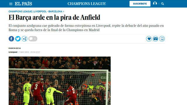 Portadas de la prensa tras eliminación del Barcelona de la Champions League [FOTOS]