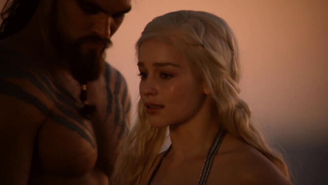 Kahl Drogo y Daenerys en "Game of thrones"