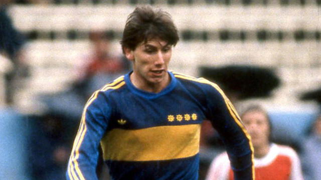 Ricardo Gareca, en sus primeros años con Boca Juniors.