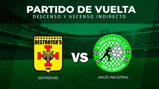Destroyers venció 2-0 a Avilés y se mantiene en Primera por liga boliviana [RESUMEN]