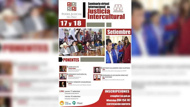 Seminario realizado por Corte Superior de Justicia de Cajamarca.