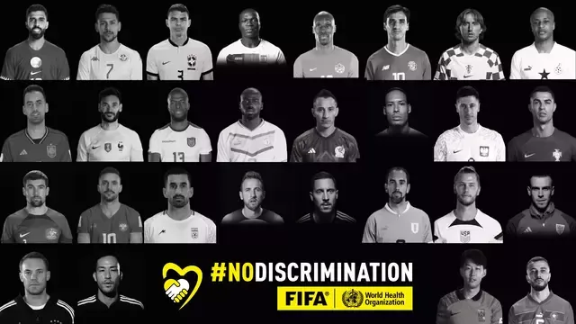 #NoDiscrimination es el mensaje que la FIFA y la OMS difunden durante el Mundial. Foto: fifa.com