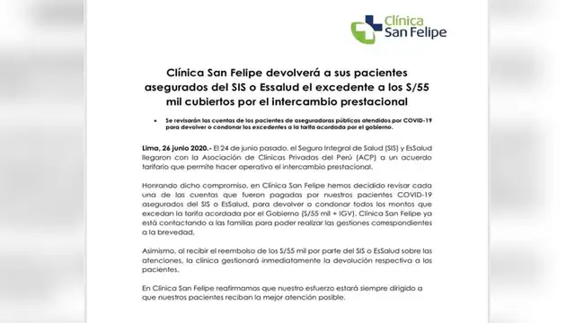 Clínica San Felipe.