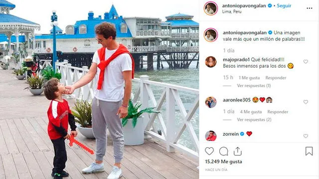 Antonio Pavón tuvo emotivo encuentro con su hijo, tras estar cinco meses en España [FOTOS]