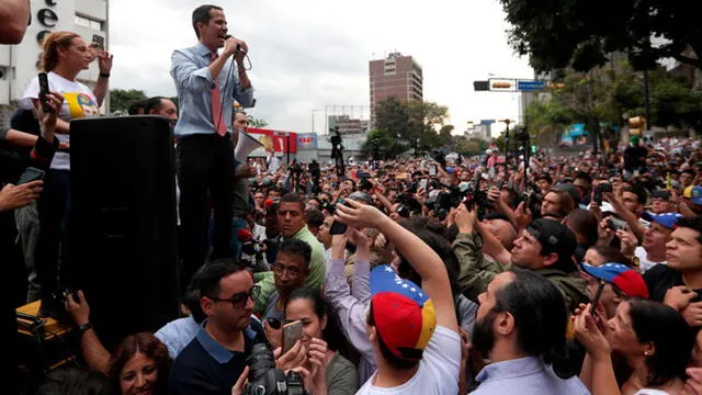 Juan Guaidó reta a Maduro: presidente encargado de Venezuela recorrió marchas contra el apagón