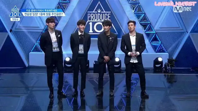 NU'EST: Minhyun, Ren, Jonghyun y Baekho en Produce 101