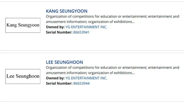 Winner: YG Entertainment sería propietaria del nombre de Kang Seungyoon y Lee Seunghoon