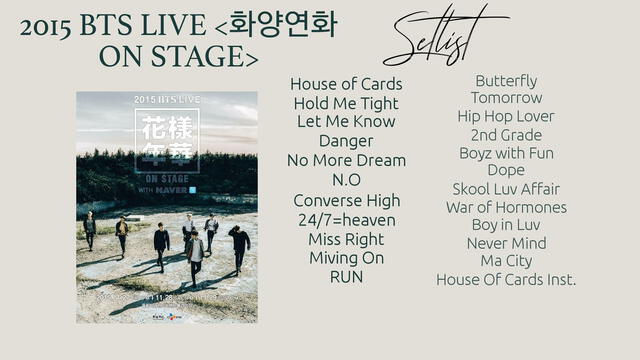 Setlist BTS