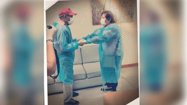 Héctor Chumpitaz se reúne con su esposa tras ser internados en clínica