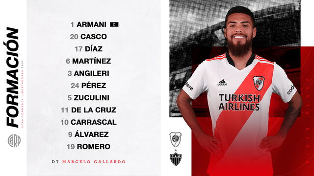 Equipo titular del Millonario. Foto: River Plate