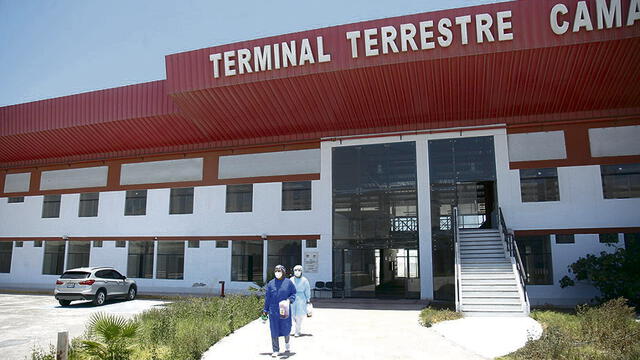 El terminal terrestre de Camaná alberga pacientes COVID-19. Foto: La República.