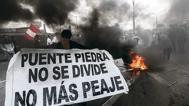 Caos y violencia en Panamericana Norte por peajes