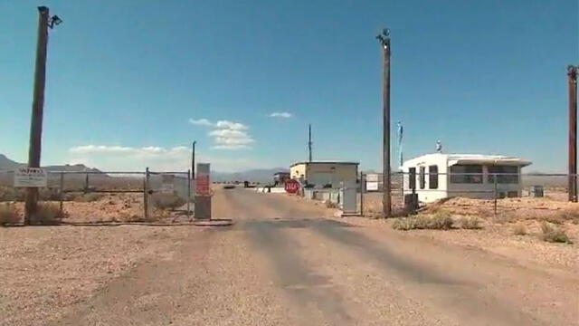 Entrada del Área 51. Captura de video/WTVR.