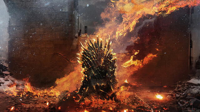 Uno de los dragones de Daenerys derritió el trono de los siete reinos. Foto: HBO Max