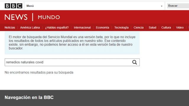 BBC Mundo en español.