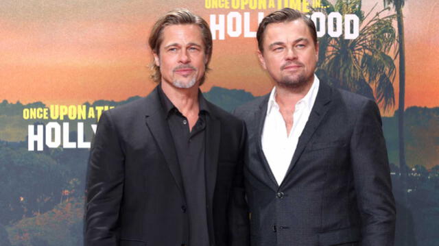 Brad Pitt y Leonardo Dicaprio en la premier de "Once Upon A Time In Hollywood"