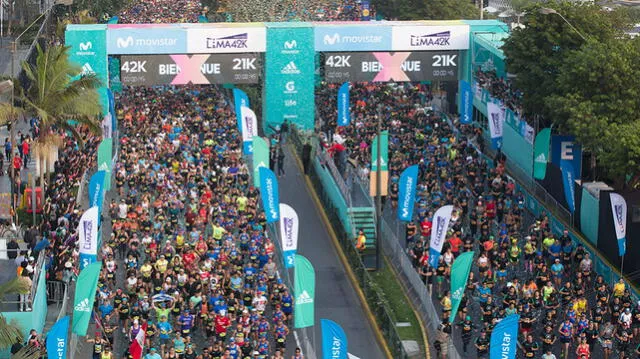 20 mil personas se movieron a ritmo de la Maratón Movistar Lima 42K