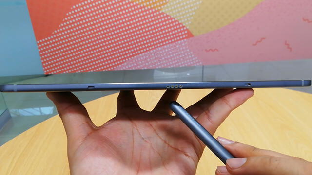 El Galaxy Tab S6 de Samsung tiene cuatro altavoces AKG para una mejor experiencia de sonido. Foto: Daniel Robles