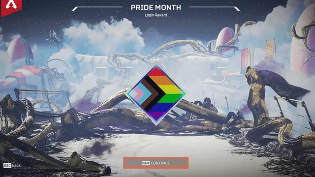 Cómo luce la nueva insignia Pride. Foto: Apex Legends