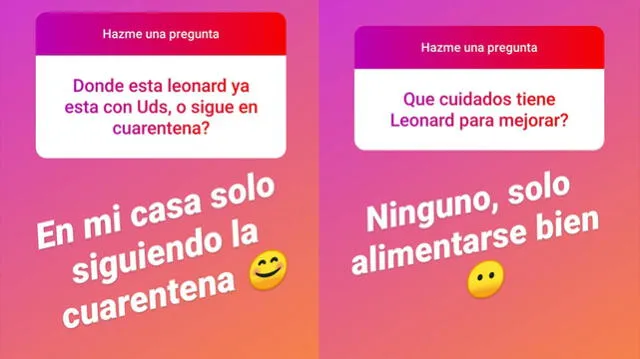 Olenka Cuba responde en Instagram preguntas sobre Leonard León.