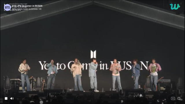 BTS, concierto Yet to come in Busan en vivo