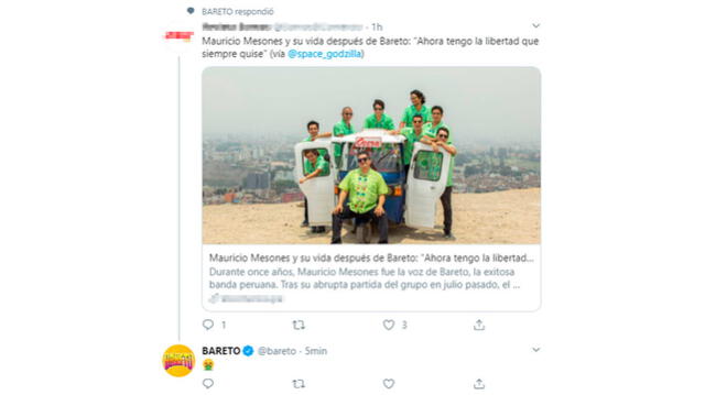 La polémica publicación de Bareto en Twitter.