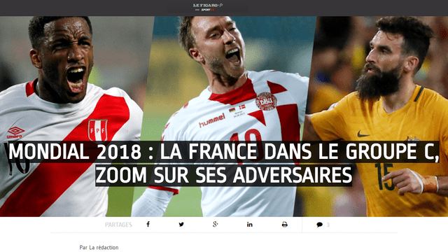 Así informa la prensa de Francia sobre duelo contra Perú en Rusia 2018 [FOTOS]
