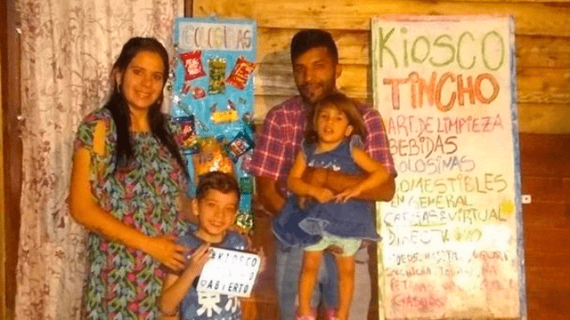 Argentina: familia cobró bono de 10.000 pesos y decidió abrir un kiosko en su casa