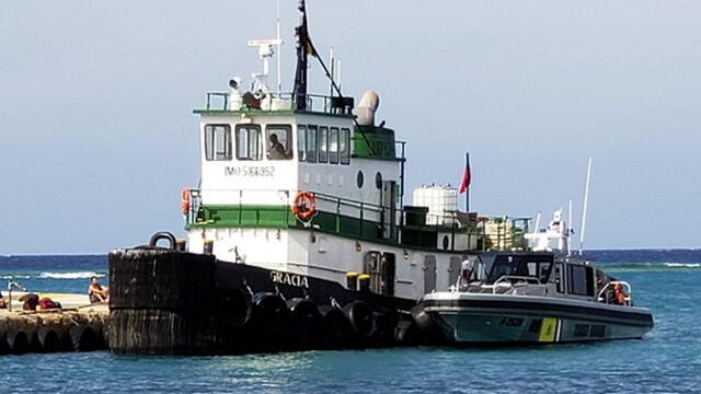 'Gracia', el barco en el que se transportaba dos toneladas de droga, está ligada a una empresa de Venezuela. Foto: Difusión
