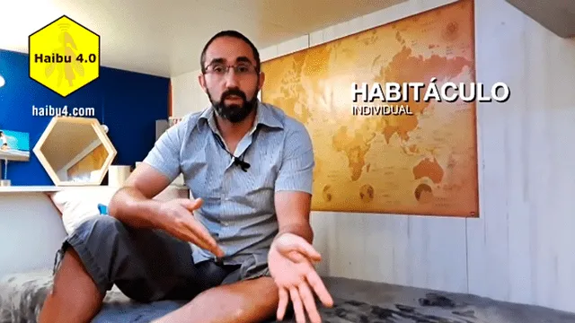 Video promocional de Haibu. Habitáculo individual.