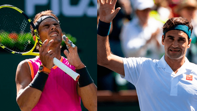 Roger Federer clasificó a la final del Indian Wells 2019 tras lesión de Rafael Nadal