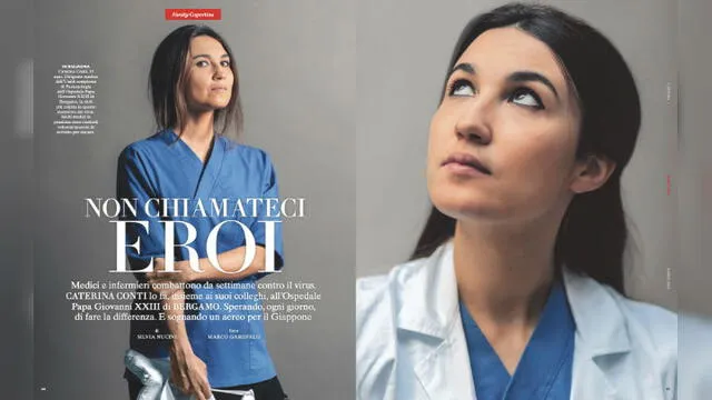 La edición contiene entrevistas a los profesionales médicos que luchan contra el COVID-19. Fuente: Vanity Fair.