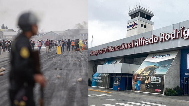 Aeropuertos tuvieron que suspender vuelos tras protestas en Perú. Foto: composición LR/Rodrigo Talavera/LR