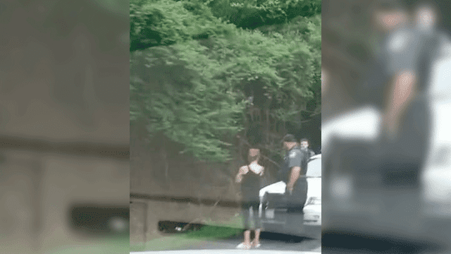 Mujer es arrestada por manejar ebria un auto de juguete en plena carretera [VIDEO]