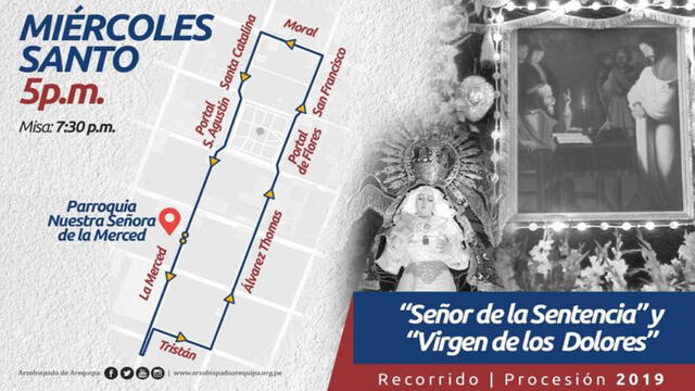 Conoce aquí las calles de Arequipa que cerrarán por procesiones [FOTOS]