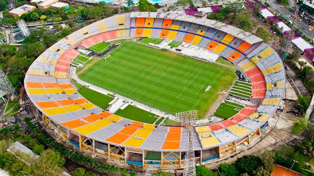 Estadio Atanasio Girardot en Medellín.
