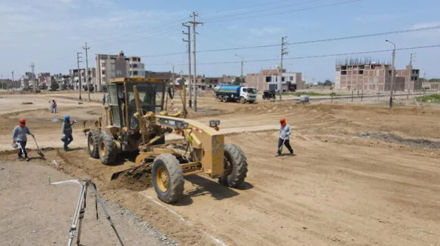 Se reinició trabajos en la avenida Pedro Cieza de León en Chiclayo