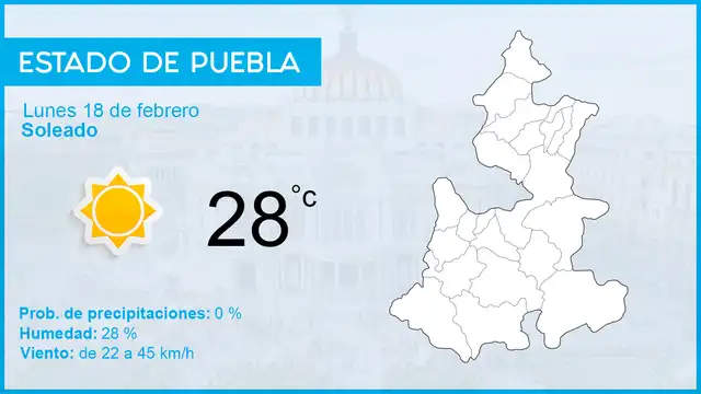 El clima en México hoy lunes 18 de febrero de 2019, según el pronóstico del tiempo