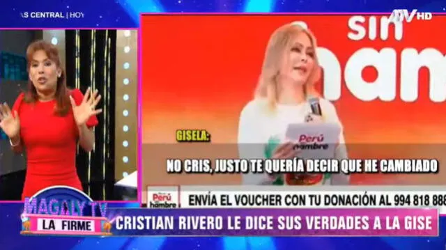 Magaly Medina culpa a Gisela Valcárcel de no dejarla participar en la Teletón