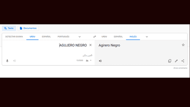 Google Translate: El tag de 'agujero negro' genera extraños resultados [FOTOS] 