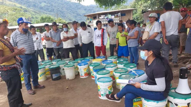 Capacitación y donación de alevinos a comuneros de San Ignacio
