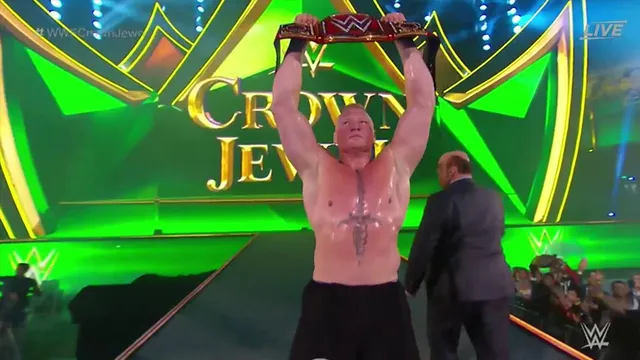 WWE Crown Jewel 2018: Brock Lesnar venció a Braun Strowman con cinco 'F5'  