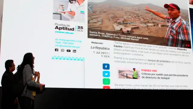 Periodista de La República gana Premio Nacional Cultura del Agua 2018 [VIDEO]