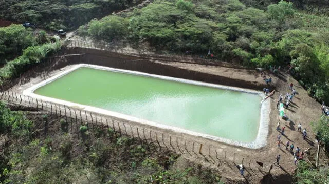 Reservorios para almacenar agua en Jaén Cajamarca