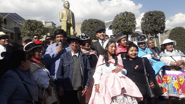 Huancayo: Homenaje a Picaflor de los Andes en el Parque de la Identidad. (Foto: Victor Alberto Gil Artica)